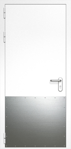 Однопольная дверь ДМП-1 с отбойником (ручки «хром») Однопольная дверь ДМП-1 с отбойником (ручки «хром»)