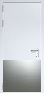 Однопольная дверь ДМП-1 с отбойником (ручки «хром») Однопольная дверь ДМП-1 с отбойником (ручки «хром»)