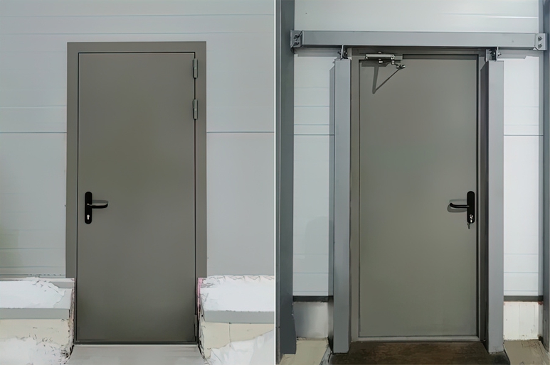 Дверь на входе на склад (г. Истра) Дверь на входе на склад (г. Истра)