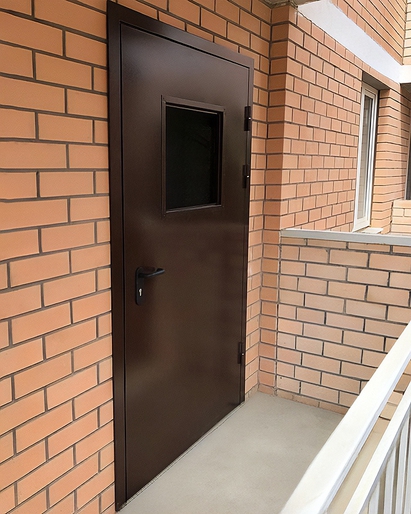 Остекленная дверь EI 60 на лоджию Остекленная дверь EI 60 на лоджию