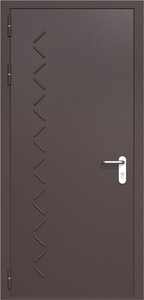 Однопольная дверь ДМП-1 с рисунком (ручки «хром»)