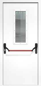 Однопольная дверь ДМП-1(О) (700х300) Антипаника