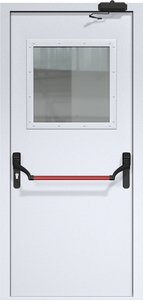 Однопольная дверь ДМП-1(О) (500х500) Антипаника с доводчиком