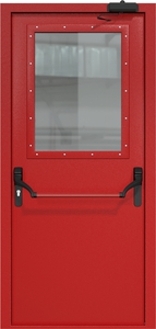 Однопольная дверь ДМП-1(О) (700х500) Антипаника с доводчиком