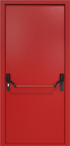 Однопольная дверь ДМП-1 Антипаника с рисунком (ручки «хром»)