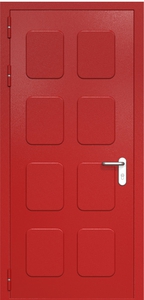 Однопольная дверь ДМП-1 со штамповкой (ручки «хром»)