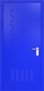 Однопольная дверь ДМП-1 с вентиляционной решеткой и рисунком (ручки «хром») Однопольная дверь ДМП-1 с вентиляционной решеткой и рисунком (ручки «хром»)