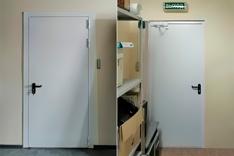 Белая дверь EI 60 (г. Красногорск, фармацевтическая фабрика) Белая дверь EI 60 (г. Красногорск, фармацевтическая фабрика)