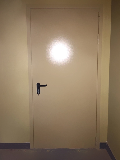 Глухая огнестойкая дверь (ул. Олонецкая) Глухая огнестойкая дверь (ул. Олонецкая)