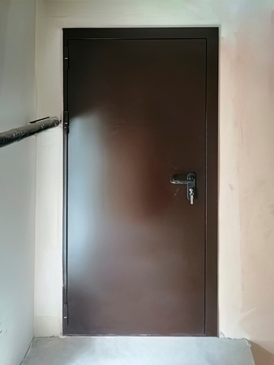 Коричневая огнеупорная дверь Коричневая огнеупорная дверь