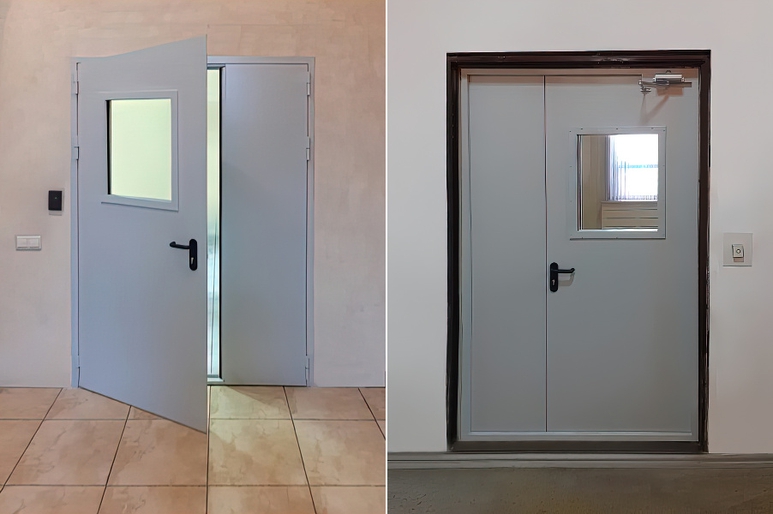 Остекленная огнестойкая дверь (ул. Большая Андроньевская) Остекленная огнестойкая дверь (ул. Большая Андроньевская)