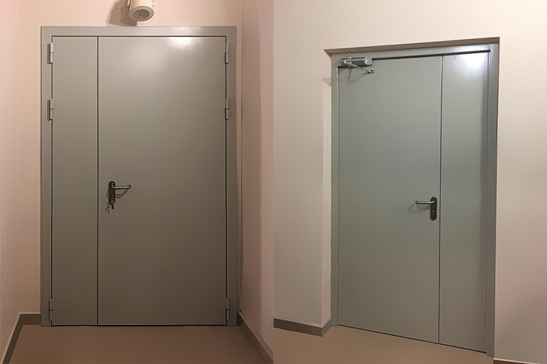 Полуторастворчатая дверь в бизнес-центре «ОКО» Полуторастворчатая дверь в бизнес-центре «ОКО»