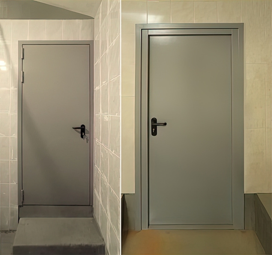 Противопожарная дверь с двух сторон (ул. Лестева) Противопожарная дверь с двух сторон (ул. Лестева)