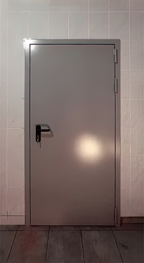 Серая огнеупорная дверь (ул. Лестева) Серая огнеупорная дверь (ул. Лестева)