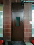 Огнеупорная дверь со стеклом и фрамугой